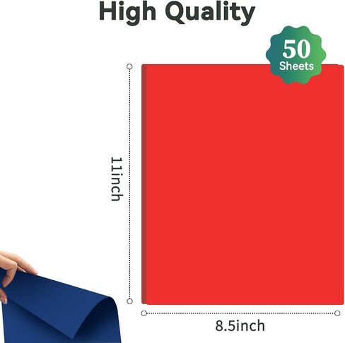 25 Colors 50Sheets 65lb / 180GSM Multicolor Cardstock Paper – Premium Heavy-Weight Paper for Crafts, DIY Projects, Scrapbooking, Handmade Cards, Printing, and More – Vibrant Colors, Printer-Friendly in Saudi Arabia