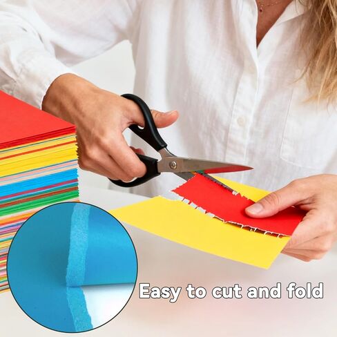 25 Colors 50Sheets 65lb / 180GSM Multicolor Cardstock Paper – Premium Heavy-Weight Paper for Crafts, DIY Projects, Scrapbooking, Handmade Cards, Printing, and More – Vibrant Colors, Printer-Friendly in Saudi Arabia