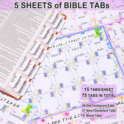 Bible Study Supplies for Women & Journaling Kit - Pencil Case, 12 Colored Highlighters No Bleed, 75 Index Bible Tabs, A5 Notebook, 16 Gel Pens & 4 Transparent Notes - Christian Gifts, Green Daisies in Saudi Arabia