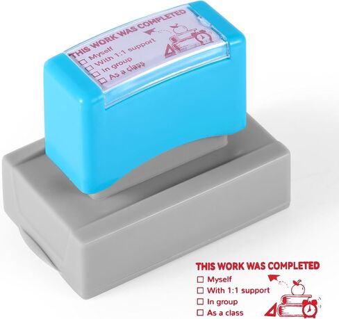 Teacher Stamps, Work Completed Stamp Office Stationery Stamps Teacher Grading Stamps Self-Ink Stamp Checkbox Grading Teacher Stamps Classroom Teacher Stamps for Grading in Saudi Arabia