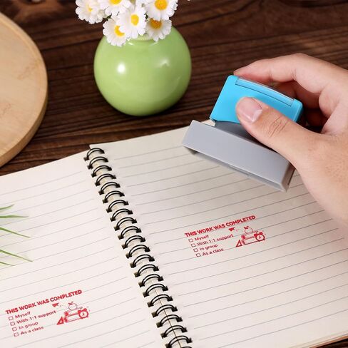 Teacher Stamps, Work Completed Stamp Office Stationery Stamps Teacher Grading Stamps Self-Ink Stamp Checkbox Grading Teacher Stamps Classroom Teacher Stamps for Grading in Saudi Arabia