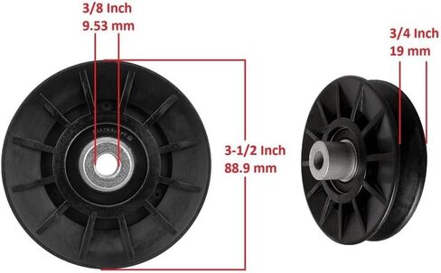 #Uus Parts 3 Drive Transmission Pulley Kit for Husqvarna YTH22V46XLS 2748GLS 2754GLS (Fantparts#96250765) in Saudi Arabia