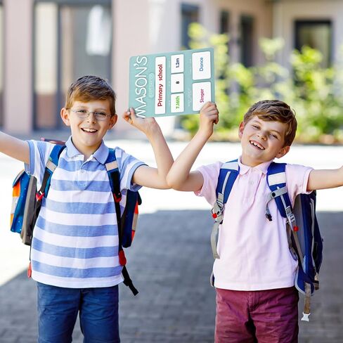 تخصيص Chunful First and Last Day of School Board اسم أكريليك قابلة لإعادة الاستخدام من تسجيل الدخول إلى Scist Back to School Photo Prop Supplies for Preschool Ristergarten Homes ، 11 × 9 Inch in Saudi Arabia