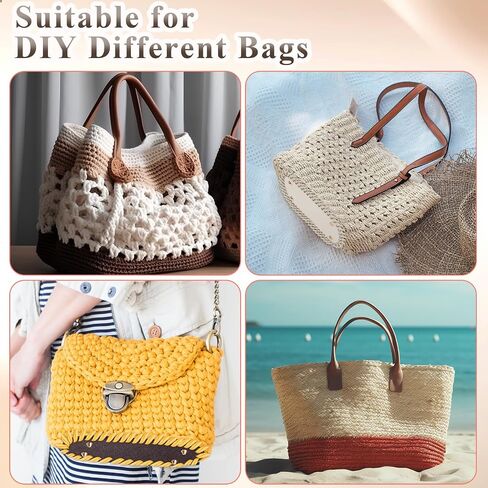 Siltriangle 5 PCS Bres Burse لأكياس الكروشيه مع خطاف 2 PCS ، محفظة الكروشيه قيعان القاعدة قاعدة السلة للأكياس لأكياس DIY تصنيع مستلزمات Knitting (اللون الكلاسيكي) in Saudi Arabia