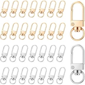 Claw Claw Clasps الذهب دوار خطاف خطاطين 30 PCS الذهب والفضة 360 ° دوار SNAP SNABAIN in Kuwait