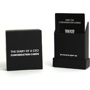 The Diary Of A CEO Conversation Cards by Steven Bartlett - 2nd Edition - Couples Card Game, Deep Question for Intimacy and Reconnection - Conversation Starters, Relationship & Date Night Cards in Saudi Arabia