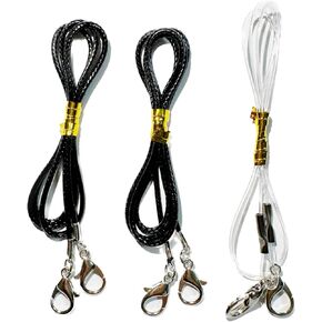 3 قطع سلاسل بديلة لأسلاك عصا القط - 2 سلاسل باراكورد متينة و 1 سلك النايلون - هريرة عصا الأسلاك إعادة ملء مع مشابك جراد البحر لجميع السحر ، عصا القط in Kuwait