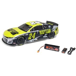 LOSI 1/12 NASCAR RC RACE CAR WILLIAM BYRON NO. 24 2025 RAPTOR CHEVROLET ZL1 2S AWD تم تجاهلها على الطريق وشاحن تضمنت LOS1122524 الأسود LOS1122524 in Kuwait