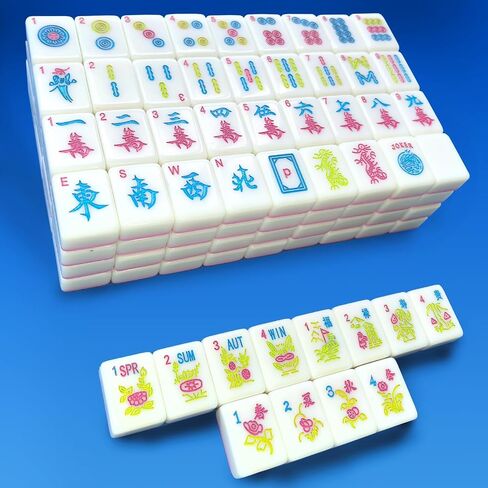 American Mini Mahjong Set 166 Mahjong Tiles 0.9-inch American Mahjong Game Pink Set Thickened Mah-Jongg Tiles Bag Mahjong Tile Set in Saudi Arabia