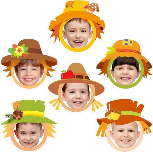36 Pcs Scarecrow Cutouts for Bulletin Board Decoration Fall Cutouts with Photo Space for DIY Craft for Autumn Classroom Party Décor (Scarecrow) in Kuwait
