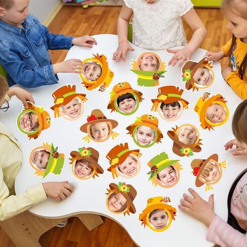 36 Pcs Scarecrow Cutouts for Bulletin Board Decoration Fall Cutouts with Photo Space for DIY Craft for Autumn Classroom Party Décor (Scarecrow) in Kuwait