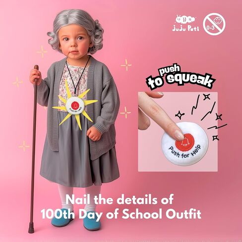 Fake Life Alert Prop for 100 Days of School, Old Person Costume Accessory, Plush Lightweight & Safe Pretend Play Fun, Gag Gift in Saudi Arabia