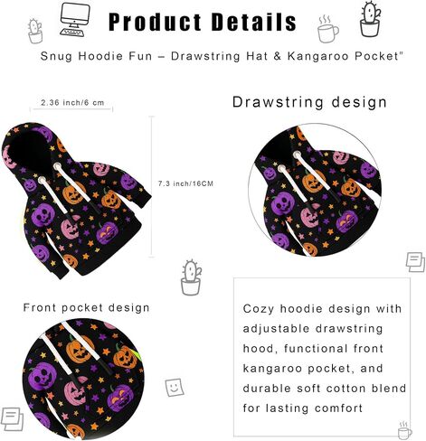 7 Inch Desk Goose Outfits Mini Porch Goose Hoodies Halloween Pumpkin Tabletop Goose Skeleton Costume Magnetic Goose Statue Key Holder Clothes for Table Decor (Pumpkin) in Saudi Arabia