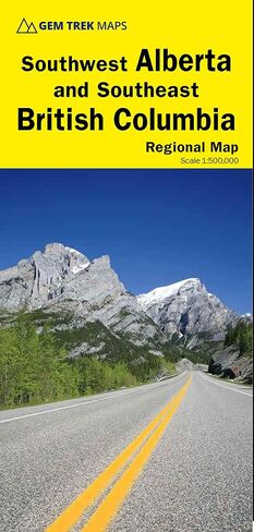 Southwest Alberta and Southeast British Columbia Map | Gem Trek Maps in Saudi Arabia