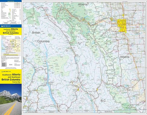 Southwest Alberta and Southeast British Columbia Map | Gem Trek Maps in Saudi Arabia
