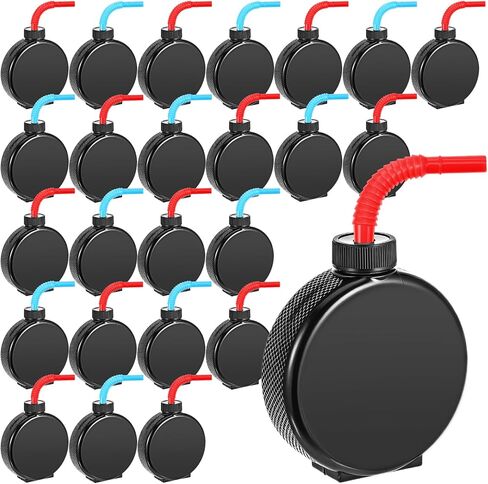 Amyhill 12 PCS هوكي أكواب الهوكي مع الأغطية والقش 8.5 أوقية بلاستيك بلاستيك بلاستي بلاستي باك شرب الزجاجات بشكل كبير الرياضة لوازم الحفلات للأطفال in Saudi Arabia