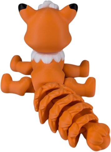 Flexy Fox Articulating Figurine – Desk Toy for Stress Relief, Anxiety, ADHD, Autism – Perfect for Teens & Adults – 3D Printed in Canada in Saudi Arabia