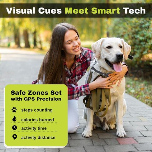 Customizable Invisible GPS Dog Collar Fence System, Waterproof LCD Collar & – Wireless Dog Fence, Wireless Pet Collar & App-Controlled Dog Training Collar in Saudi Arabia