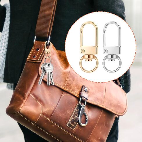 Lobster Claw Clasps Gold Swivel Snap Hooks 30 PCS Gold & Silver 360°Swivel Snap Hooks Metal Lobster Clasp Keychain Hook for Jewelry Making Purse Bags Keychain Clasp Connector Art Crafts in Saudi Arabia
