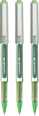 Uni-Ball Eye UB157 0.7mm Roller Ball Pen | الحبر الأخضر الفاتح ، حزمة 3 in Saudi Arabia