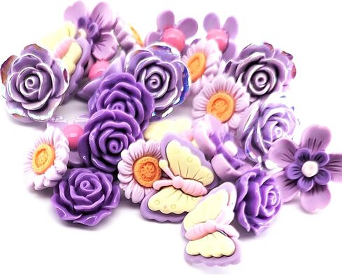 دبابيس دفع للوحة الفلين ، Purple Flower Pushpins ، Thumb Tooms Thumb Toots for Bulletin Poard Map File Photo Office Home Dispins (30pcs) in Kuwait
