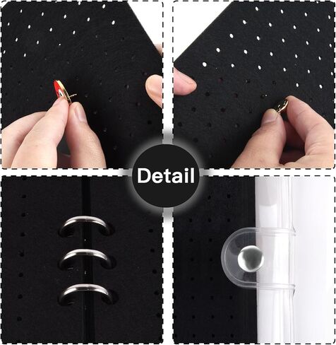 صفحات عرض دبوس المينا ، مجموعة دبوس إبداعية مع 8 صفحات ، تتناسب مع أي موثق من 3 حلويات أو 4 حلويات ، مصمم لتداول دبابيس المينا بسهولة (دبابيس غير متضمنة) in Kuwait