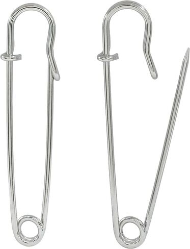 20 PCS Large Steel Safety Pins, 2 Inch Safety Pins for Blankets/Clothes/Crafts/Canvas/Kilts/Skirts, Silver in Saudi Arabia