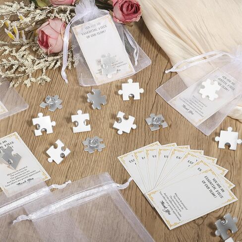 24/48/96 يحدد هدايا تقدير الموظف بالجملة ، موظف ملهمة في الشهر دبابيس الطية مع بطاقات شكر لك هدية ألغاز صغيرة لزملاء العمل ، موظفي المكتب ، بناء الفريق (الذهب) in Kuwait