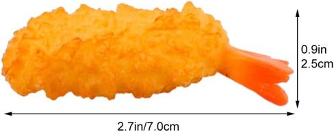 Toyvian Japanese Decor 4pcs Fake Artificial Japanese Food Fried Tempura Shrimp Realistic Japanese Style Seafood Model Fake Play Food Food Sample Display Props Japanese Decor Kids Toy in Saudi Arabia