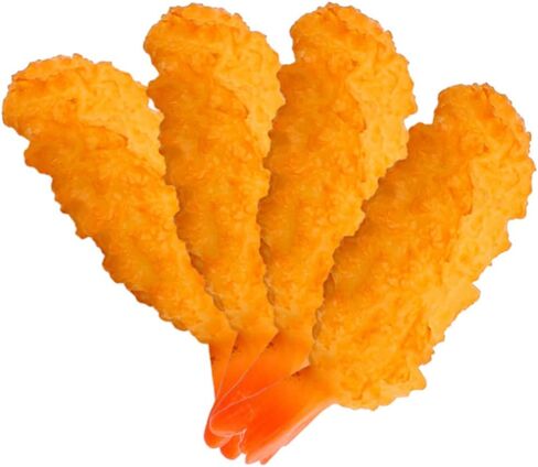 Toyvian Japanese Decor 4pcs Fake Artificial Japanese Food Fried Tempura Shrimp Realistic Japanese Style Seafood Model Fake Play Food Food Sample Display Props Japanese Decor Kids Toy in Saudi Arabia