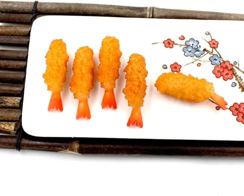 Toyvian Japanese Decor 4pcs Fake Artificial Japanese Food Fried Tempura Shrimp Realistic Japanese Style Seafood Model Fake Play Food Food Sample Display Props Japanese Decor Kids Toy in Saudi Arabia