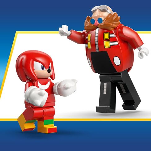 LEGO Sonic The Hedgehog Knuckles vs. Dr. Eggman Egg Crusher Mech Building Toy - Pretend Play Building Blocks W/2 Minifigures for Kids, Ages 8+ - Gift Idea for Boys, Girls, & Any Gaming Fans - 77005 in Saudi Arabia