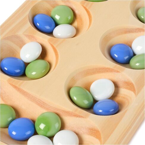 Spin Master Games, Cardinal Classics, Mancala, Classic Strategy Board Game with Folding Wood Board, Mancala Set for Beginners & Experts, for Adults & Kids, 2 Players, for Ages 8 & Up in Saudi Arabia
