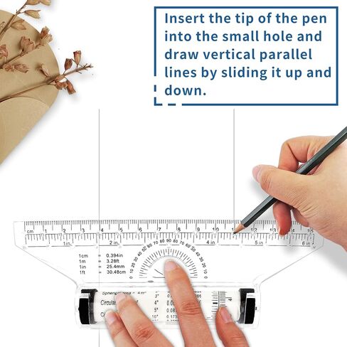 2 PCS مسطرة Rolling Rolling PCS ، حاكم الأسطوانة 6 بوصة حاكم طائرة شراعية موازية الحكام رسم الرسم لقياس ، صياغة in Saudi Arabia