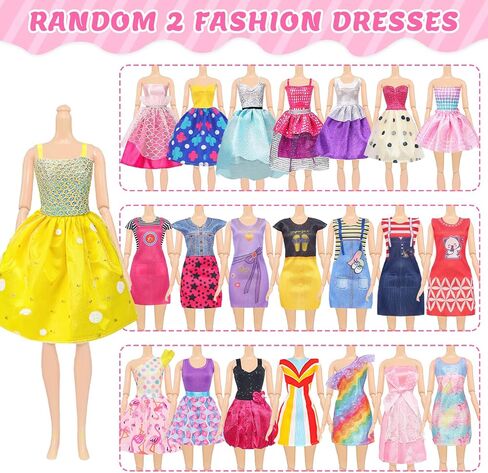 100 PCS دمية الملابس والإكسسوارات - 5 فساتين الزفاف 10 فساتين الانزلاق 2 فساتين الموضة 2 قمم 2 بنطلون 2 بيكيني السباحة 10 أحذية وملحقات للدمى 11.5 بوصة ، ألعاب Doll Dress for Girl Gift in Saudi Arabia