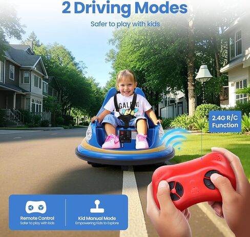12V Kids Electric المصد سيارة للأطفال الصغار-لعبة Kiddokidz Ride-On مع Parent Remote ، 360 ° تدور ، أضواء وأصوات ، ملصقات DIY 2 PCS ، 2 سرعتين ، وردي in Saudi Arabia