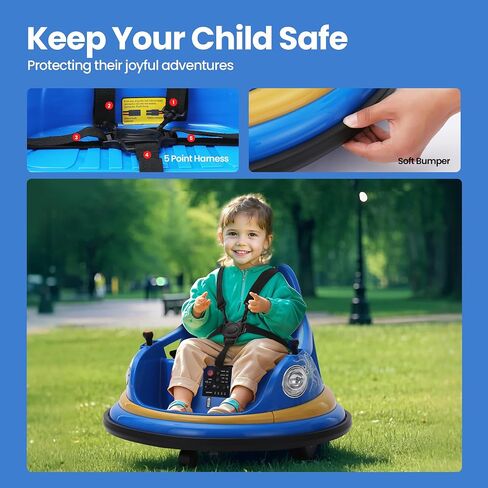 12V Kids Electric المصد سيارة للأطفال الصغار-لعبة Kiddokidz Ride-On مع Parent Remote ، 360 ° تدور ، أضواء وأصوات ، ملصقات DIY 2 PCS ، 2 سرعتين ، وردي in Saudi Arabia