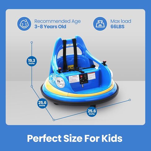 12V Kids Electric المصد سيارة للأطفال الصغار-لعبة Kiddokidz Ride-On مع Parent Remote ، 360 ° تدور ، أضواء وأصوات ، ملصقات DIY 2 PCS ، 2 سرعتين ، وردي in Saudi Arabia