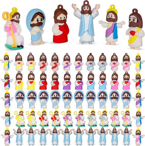 48Pcs Halloween Mini Ghosts Figures Little Ghost Figures,Little Silicone Ghost Figurines to Hide and Seek Trick or Treat Gifts for Halloween Party Favors Dollhouse Decorations Toys in Saudi Arabia