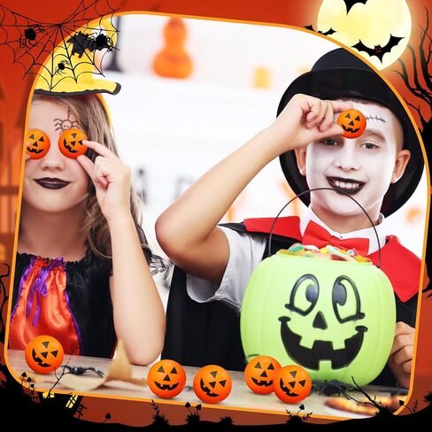 Jerify 50 PCS Halloween Mini Pumpkin Calls Balls Bulk ، 1.57 "Small Foam Juls Ball for Halloween Party Form in Saudi Arabia