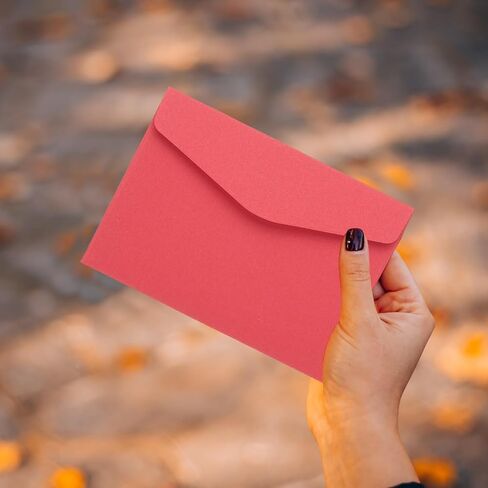 PATIKIL 120Pcs Small Envelopes, 4.5x3.2in Mini Envelopes 110GSM Paper Colored Card Holder for Sealing Wax Business Mailing Invitations Greeting Weddings Party Gift, Light Blue in Saudi Arabia