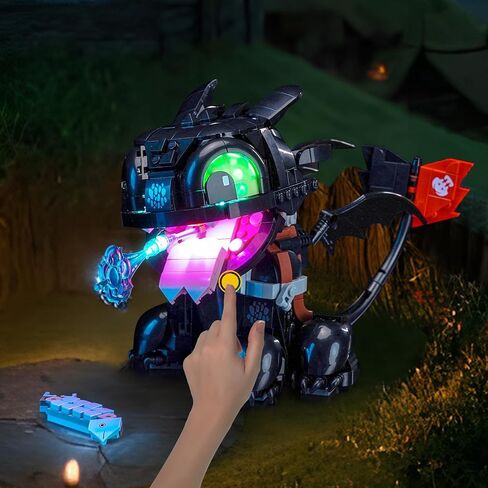 إضاءة LED متوافقة مع Lego كيفية تدريب Dragon الخاص بك بلا أسنان 10375 ، Touch الإصدار Light Kit متوافق مع Lego iconslyless 10375 ، لم يتم تضمين مجموعة الطراز - فقط الأضواء in Saudi Arabia