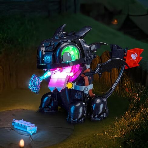 إضاءة LED متوافقة مع Lego كيفية تدريب Dragon الخاص بك بلا أسنان 10375 ، Touch الإصدار Light Kit متوافق مع Lego iconslyless 10375 ، لم يتم تضمين مجموعة الطراز - فقط الأضواء in Saudi Arabia