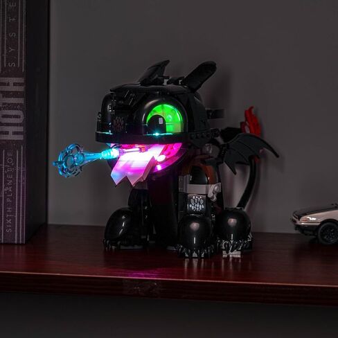 إضاءة LED متوافقة مع Lego كيفية تدريب Dragon الخاص بك بلا أسنان 10375 ، Touch الإصدار Light Kit متوافق مع Lego iconslyless 10375 ، لم يتم تضمين مجموعة الطراز - فقط الأضواء in Saudi Arabia