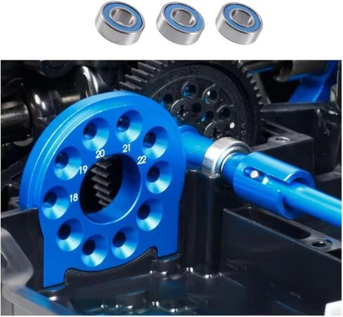 RC Parts CAR متوافقة مع Tamiya DT02 DT03 RC CAR Upgrade Upgrade Pressions Parts 14pcs مجموعة محمل مختومة in Saudi Arabia