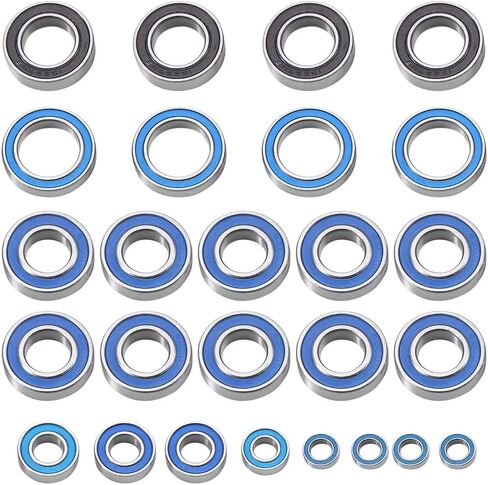 RC Praff Part متوافق مع ARRMA لـ Kraton 8S لـ Outcast 8S 1/5 RC CAR Upgrade Parts Uplication Soils 26pcs مجموعة محمل مختومة in Saudi Arabia