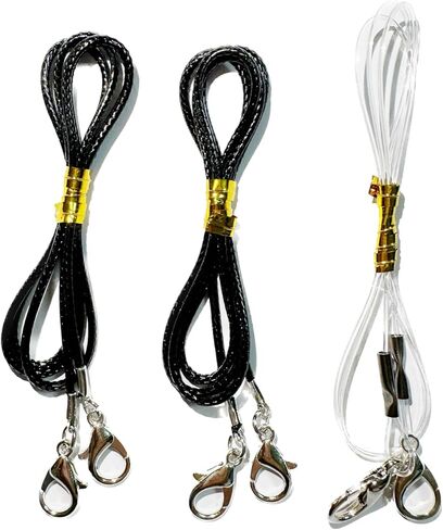 3 قطع سلاسل بديلة لأسلاك عصا القط - 2 سلاسل باراكورد متينة و 1 سلك النايلون - هريرة عصا الأسلاك إعادة ملء مع مشابك جراد البحر لجميع السحر ، عصا القط in Kuwait