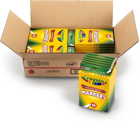 علامات خط رفيعة Crayola Classic ، 10 عدد ، قضية 24 in Saudi Arabia