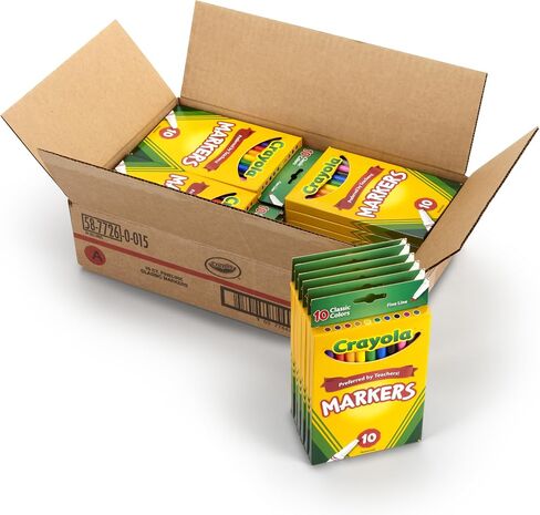 علامات خط رفيعة Crayola Classic ، 10 عدد ، قضية 24 in Saudi Arabia