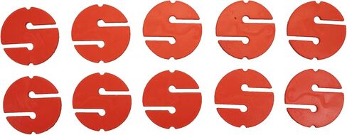 Scuba Choice Cave Diving Line Circle Marker 10-Piece Pack, Orange in Saudi Arabia